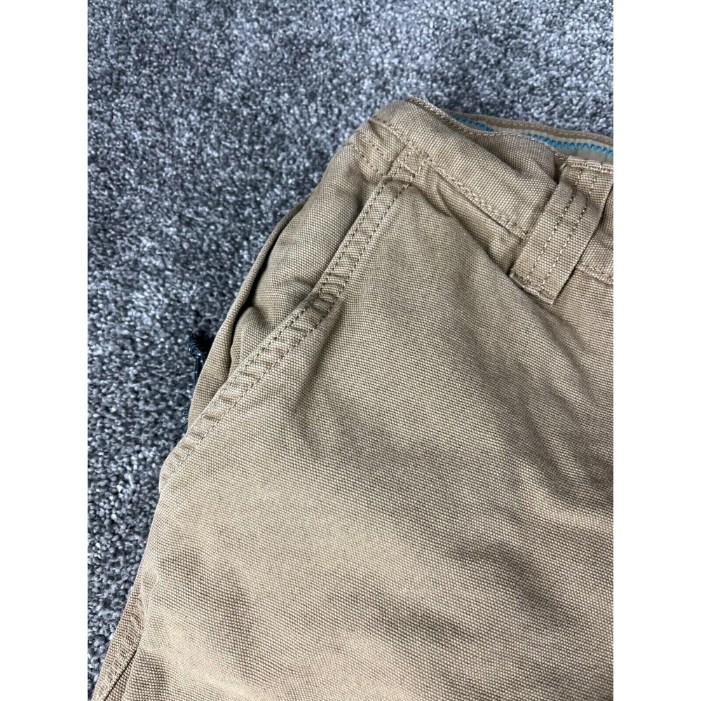 Columbia Cargo Pant Regular Fit Side Pocket Tan Canvas Cotton Mens 30x32 - Picture 5 of 16